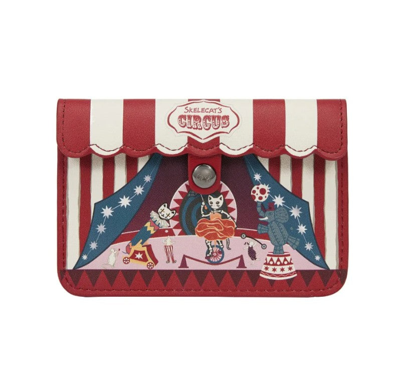 Vendula Skelecats Ghost Train Accordian Card Wallet