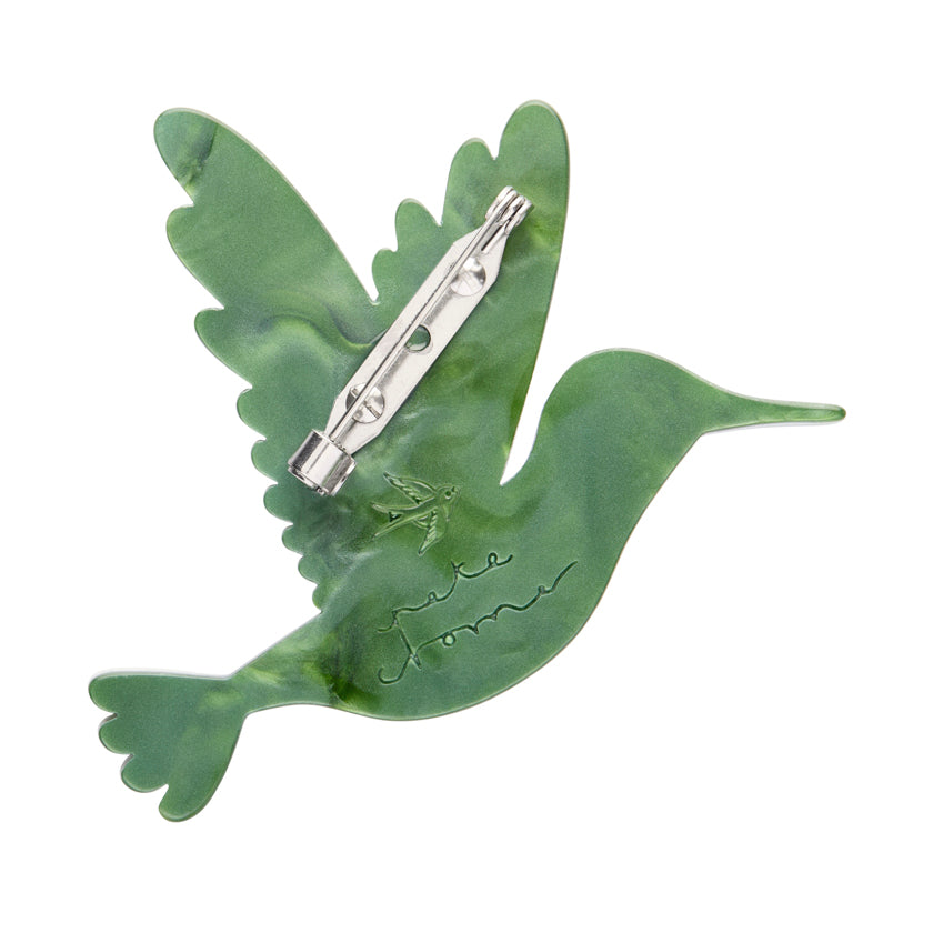 Erstwilder Pete Cromer North America The Riveting Ruby Throated Hummingbird Brooch