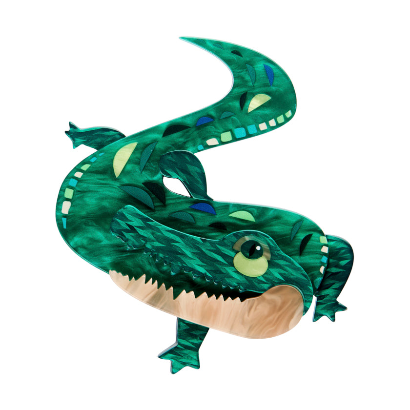 Erstwilder Pete Cromer North America The Ancient Alligator Brooch