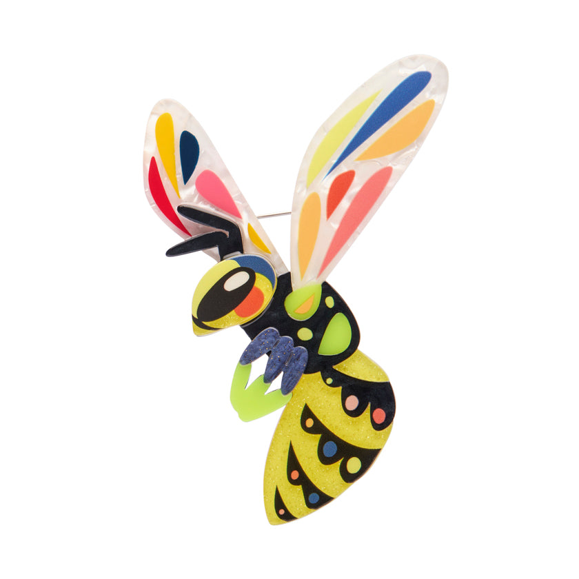 Erstwilder Pete Cromer North America The Youthful Yellowjacket Brooch