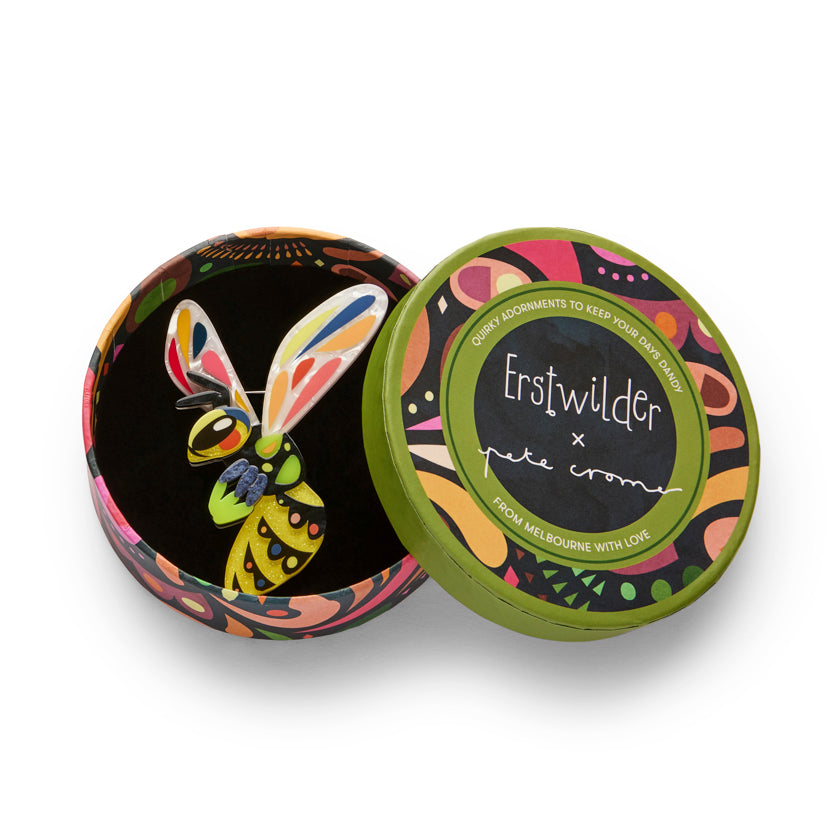 Erstwilder Pete Cromer North America The Youthful Yellowjacket Brooch