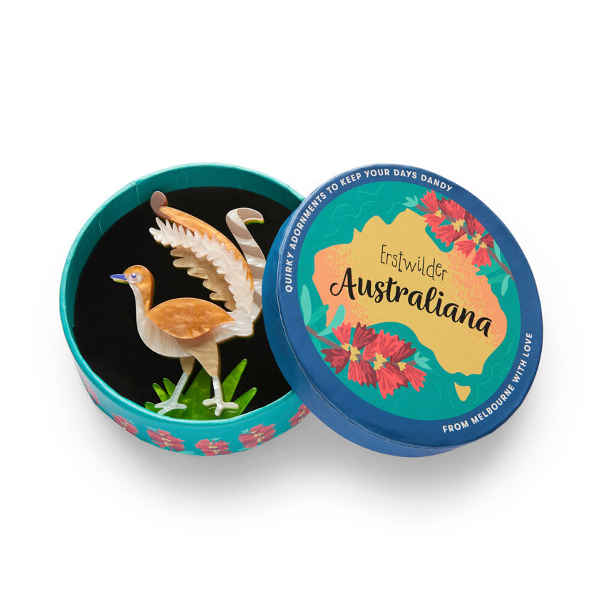Erstwilder Australiana Lottie the Lyrebird Brooch