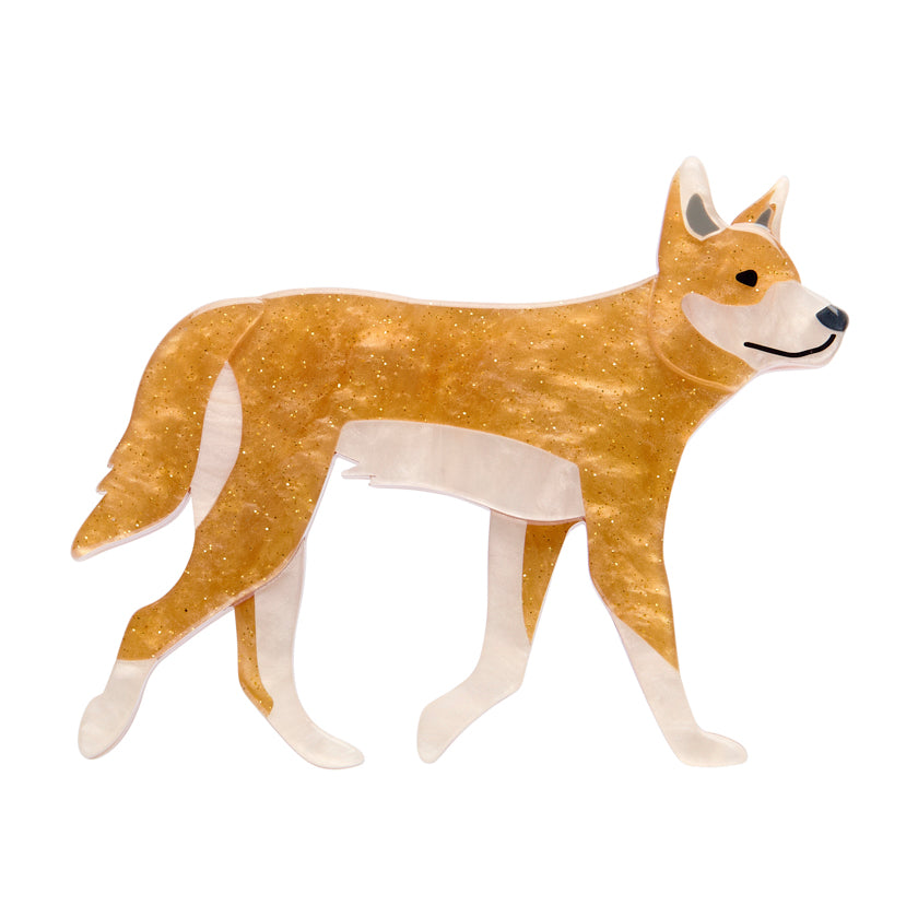 Erstwilder Australiana Dave the Dingo Brooch