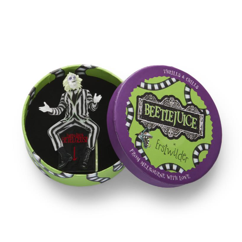 Erstwilder Thrills and Chills Beetlejuice Brooch