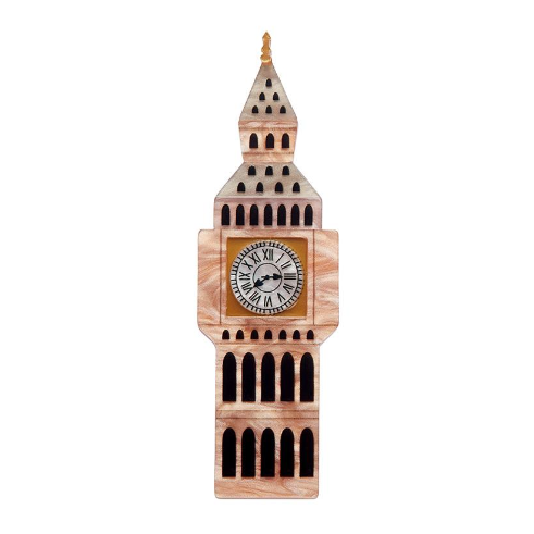 Erstwilder London Calling Big Ben Brooch