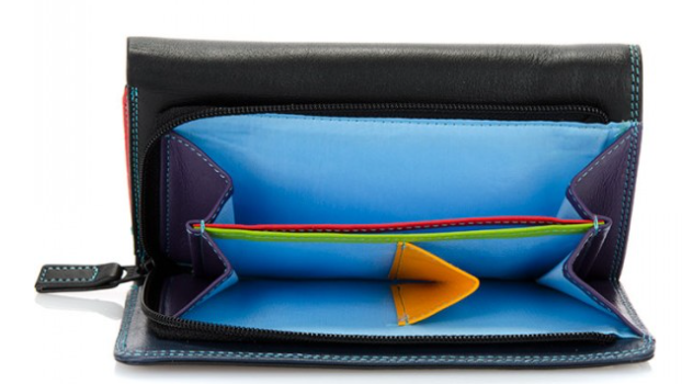 Mywalit Large Tri Fold Wallet Black