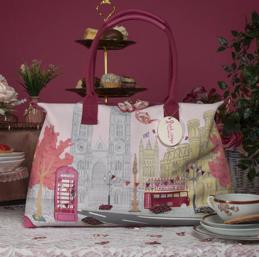 Vendula Perfectly Pink Afternoon Tea Bus Bonnie Weekender