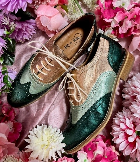 Rock n Dot Francesca Green Shoe Fun Rock n Dot Francesca Green Shoe Fun