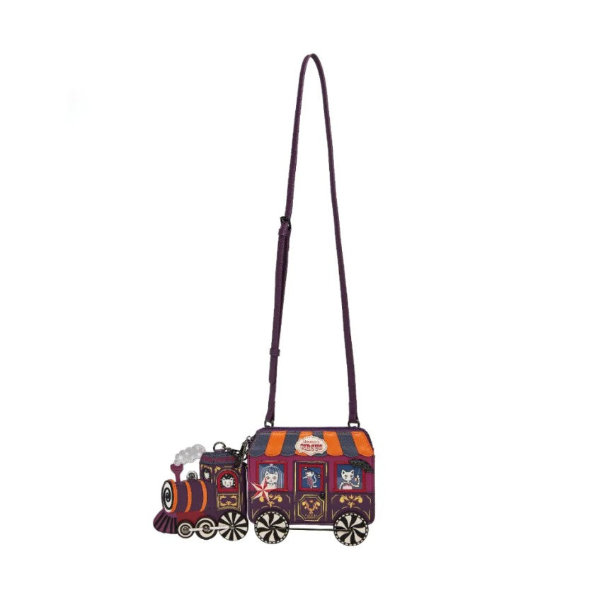 Vendula Skelecats Ghost Train Charm Novelty Bag