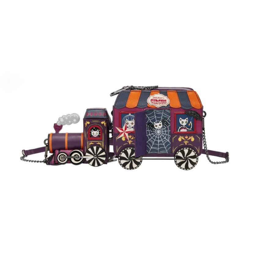 Vendula Skelecats Ghost Train Charm Novelty Bag