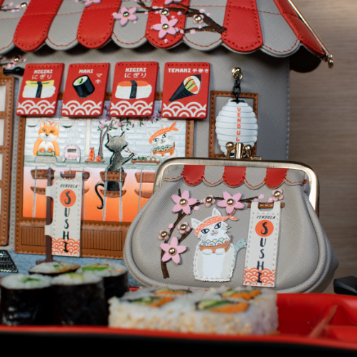 PREORDER Vendula Sushi Grey Edition Clipper Coin Purse