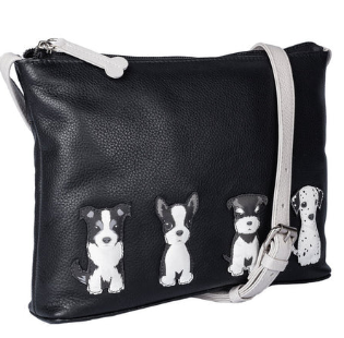 Mala Best Friends Sitting Dogs Cross Body Bag