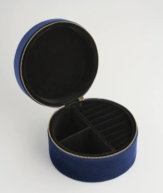 Fable England Doormouse Jewellery Box Navy Blue
