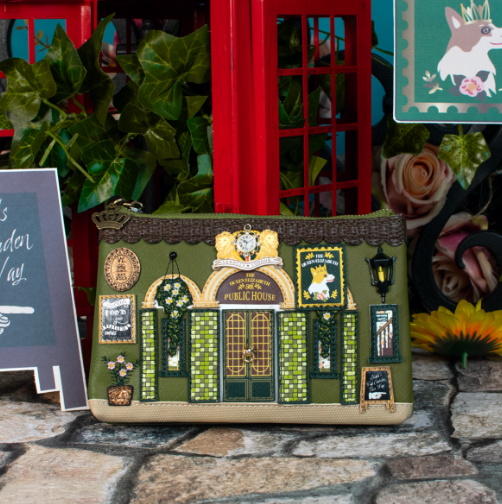 Vendula The Queen Elizabeth Pub Double Zipper Coin Purse