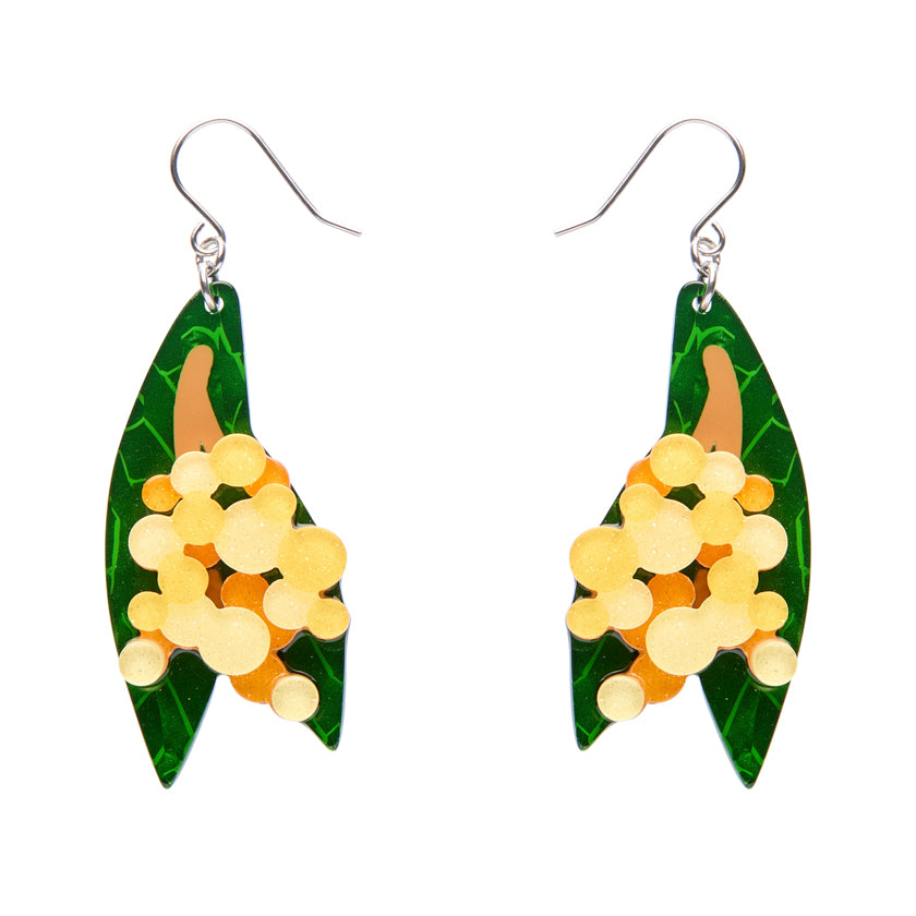 Erstwilder Australiana Golden Wattle Earrings