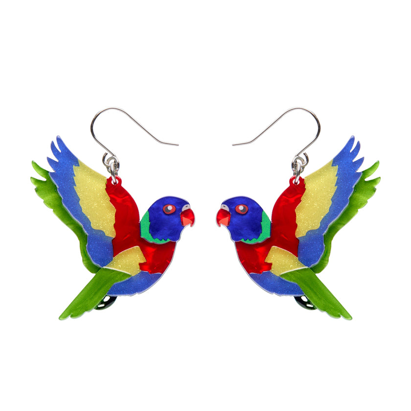 Erstwilder Australiana Lulu the Lorikeet Earrings