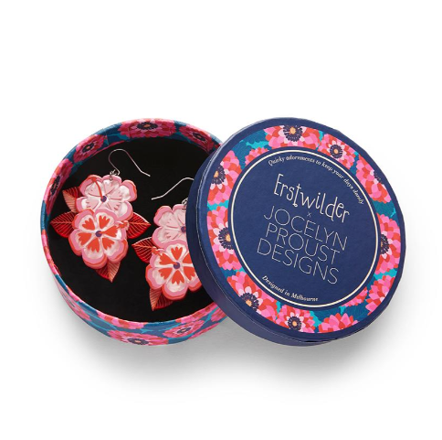 Erstwilder Jocelyn Proust Halcyon Hibiscus Drop Earrings