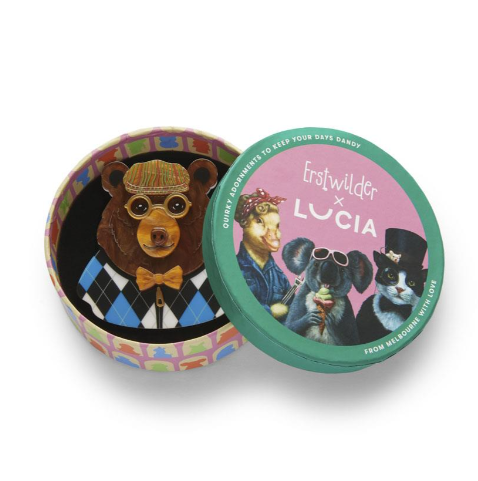 Erstwilder Lucia The Elder Bear Brooch