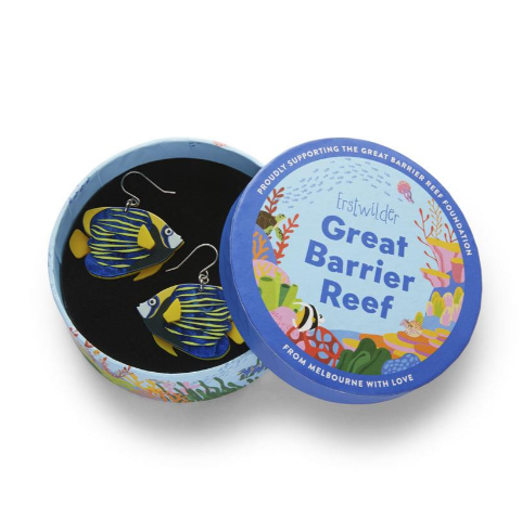 Erstwilder Great Barrier Reef Emperor Angelfish Drop Earrings