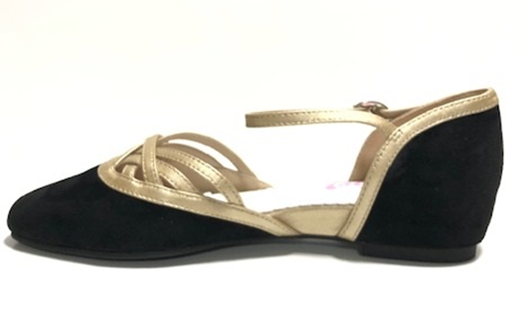 The Vibe is Enchanted in Black with Gold Straps