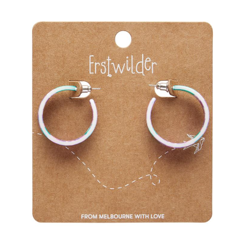 Erstwilder Jocelyn Proust Hydrangea Hoop Stud Earrings