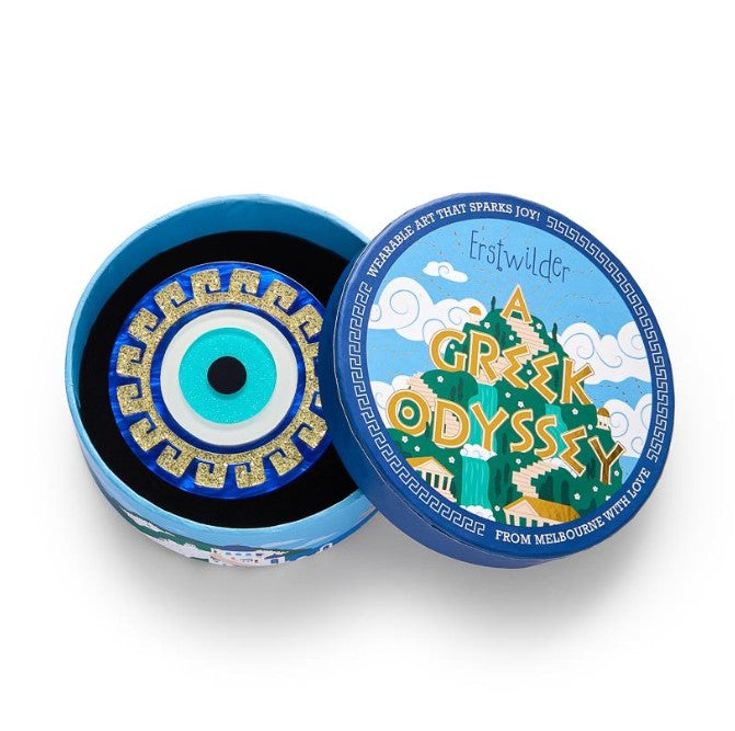 Erstwilder A Greek Odyssey Evil Eye Amulet Brooch