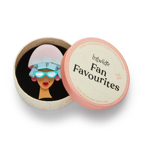 Erstwilder Fan Favs Fancy New Do Brooch