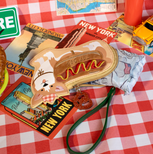 Vendula New York City Cats and Corgis Folding Shopper and Purse