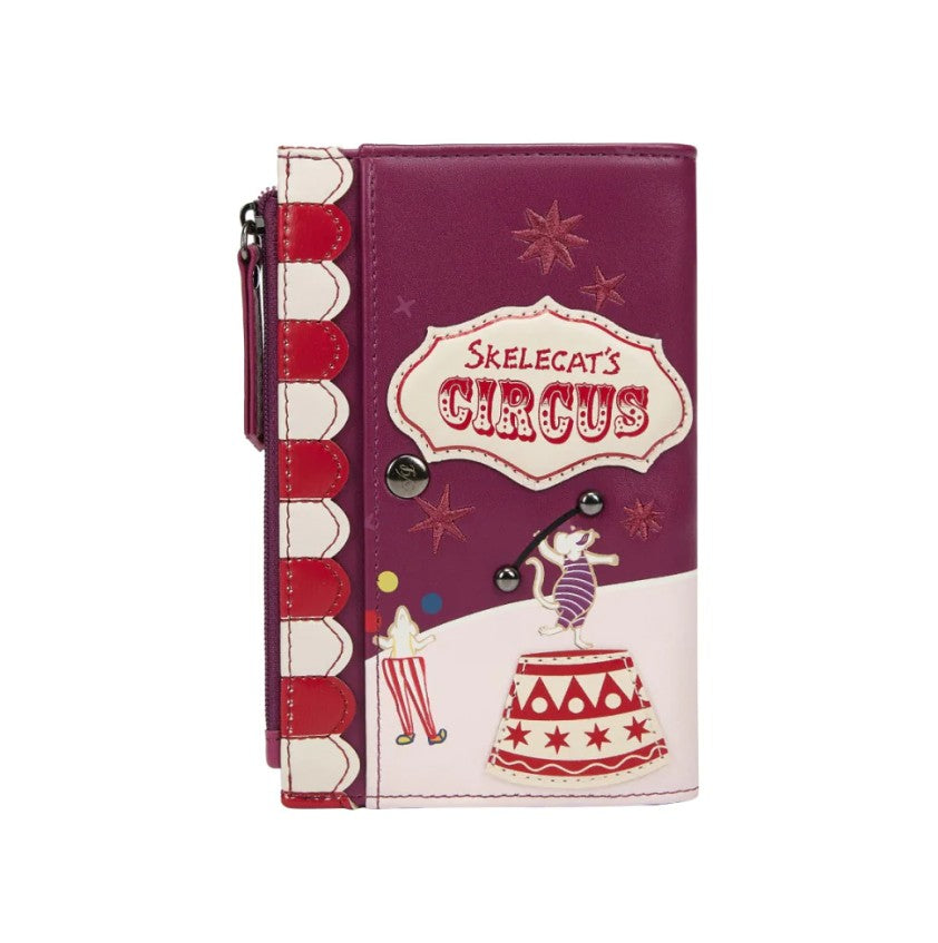 Vendula Skelecats Ghost Train Folding Wallet