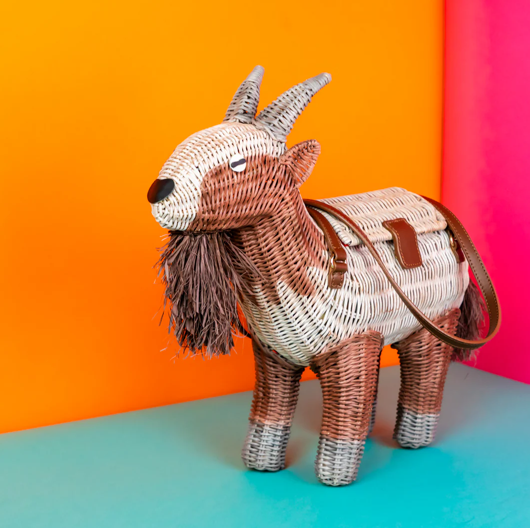 Wicker Darling Baphomet the Goat Bag
