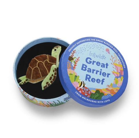 Erstwilder Great Barrier Reef Green Turtle Brooch