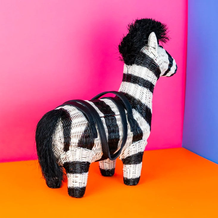 Wicker Darling Grevy the Zebra Bag II