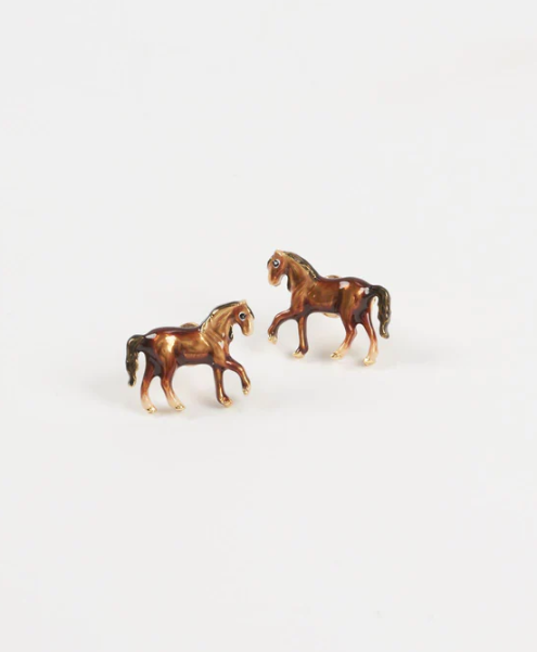 Fable England Horse Stud Earrings