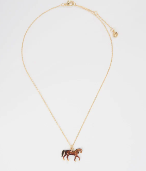 Horse charm necklace deals