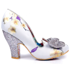 Irregular Choice Nick of Time White Floral
