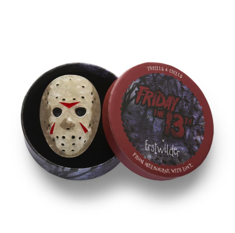 Erstwilder Thrills and Chills Jason Voorhees Mask Brooch