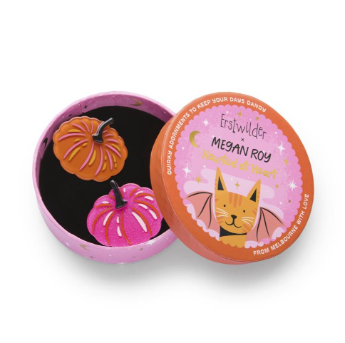 Erstwilder Megan Roy Haunted at Heart Just Gourdgeous Hair Clips