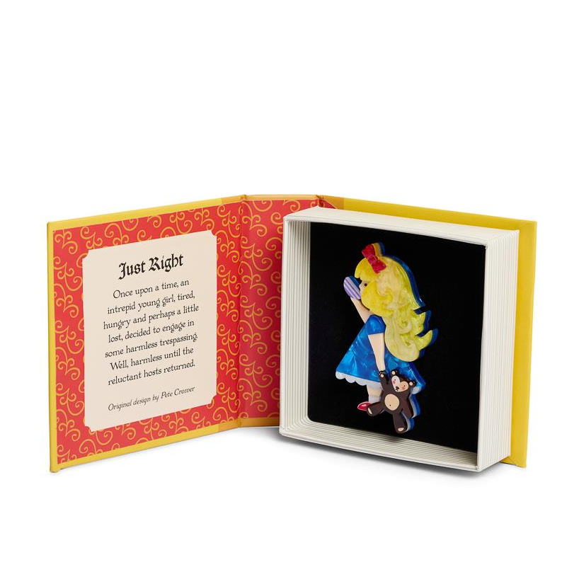 Erstwilder Pete Cromer Fairy Tales Just Right Brooch