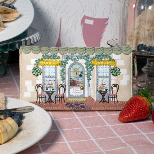 Vendula La Petite Creperie Large Zip Around Wallet