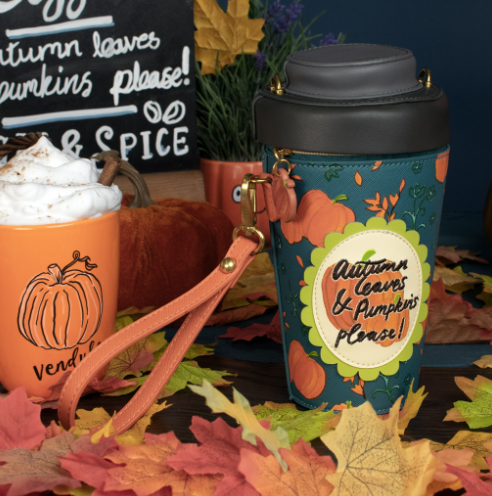 Vendula Sugar and Spice Coffee Shop Pumpkin Spice Latte Bag