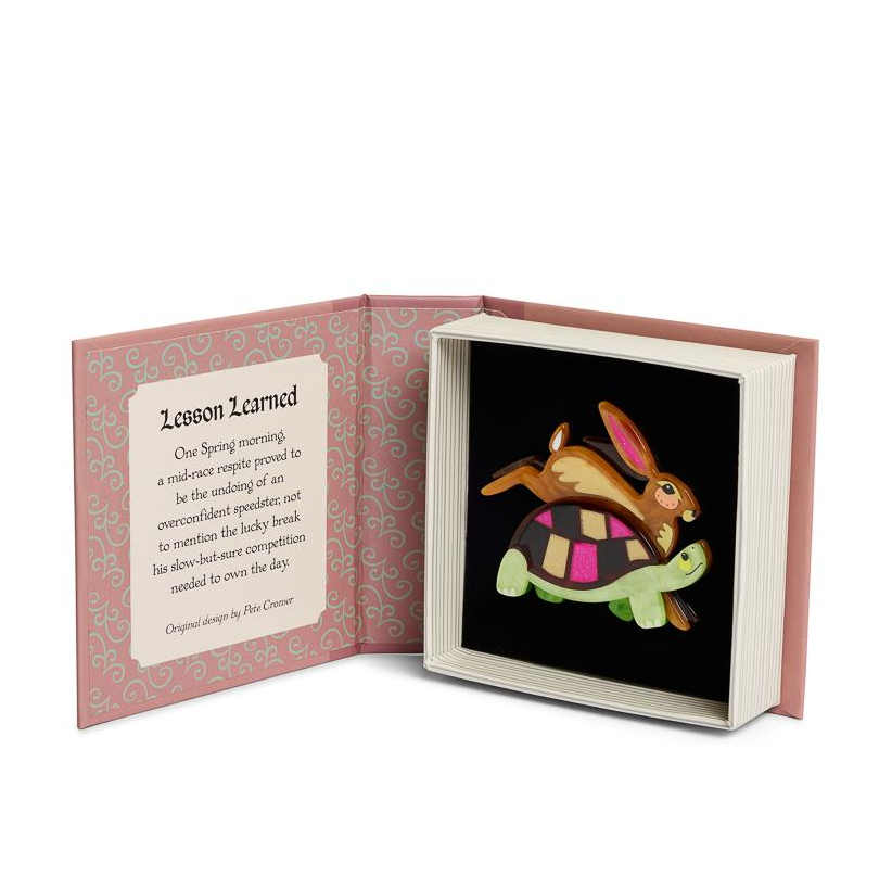 Erstwilder Pete Cromer Fairy Tales Lesson Learned Brooch