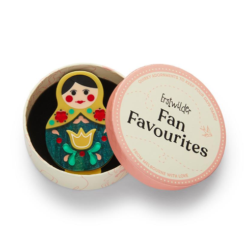 Erstwilder Fan Favs Matryoshka Memories Toy Brooch