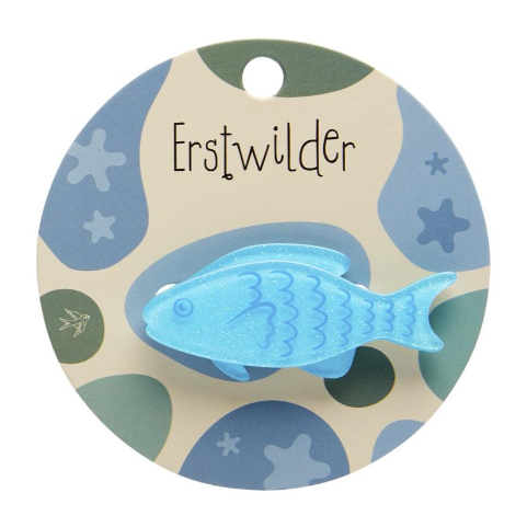Erstwilder Great Barrier Reef Blue Fish Simplified Mini Brooch