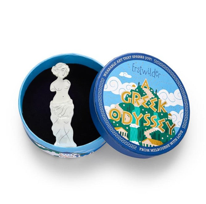 Erstwilder A Greek Odyssey Marble Muse Brooch