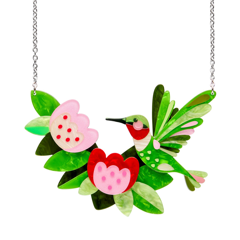 Erstwilder Pete Cromer North America The Riveting RubyThroated Hummingbird Necklace