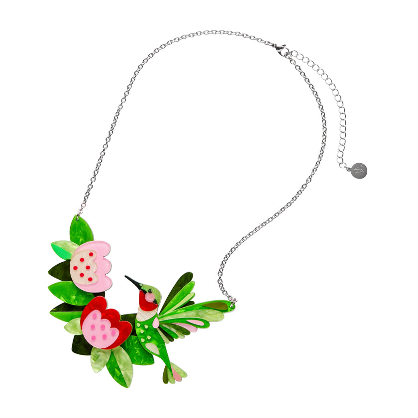 Erstwilder Pete Cromer North America The Riveting RubyThroated Hummingbird Necklace