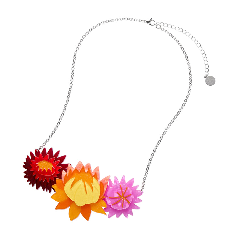 Erstwilder Australiana Strawflowers Necklace