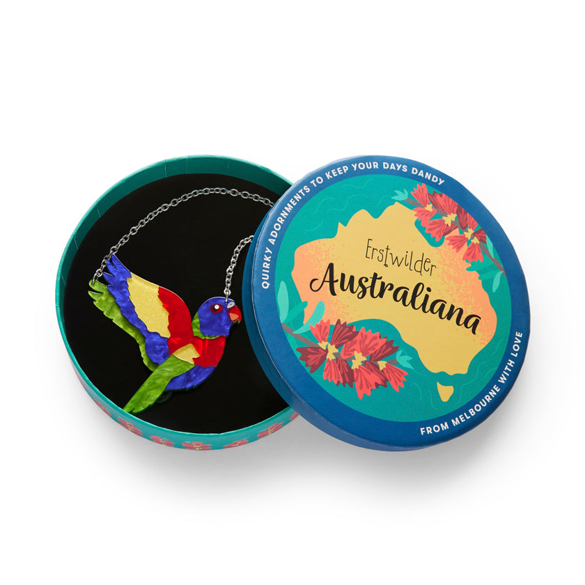 Erstwilder Australiana Lulu the Lorikeet Necklace