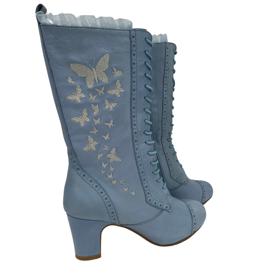 The Vibe is Farfalla Soft Blue Boots