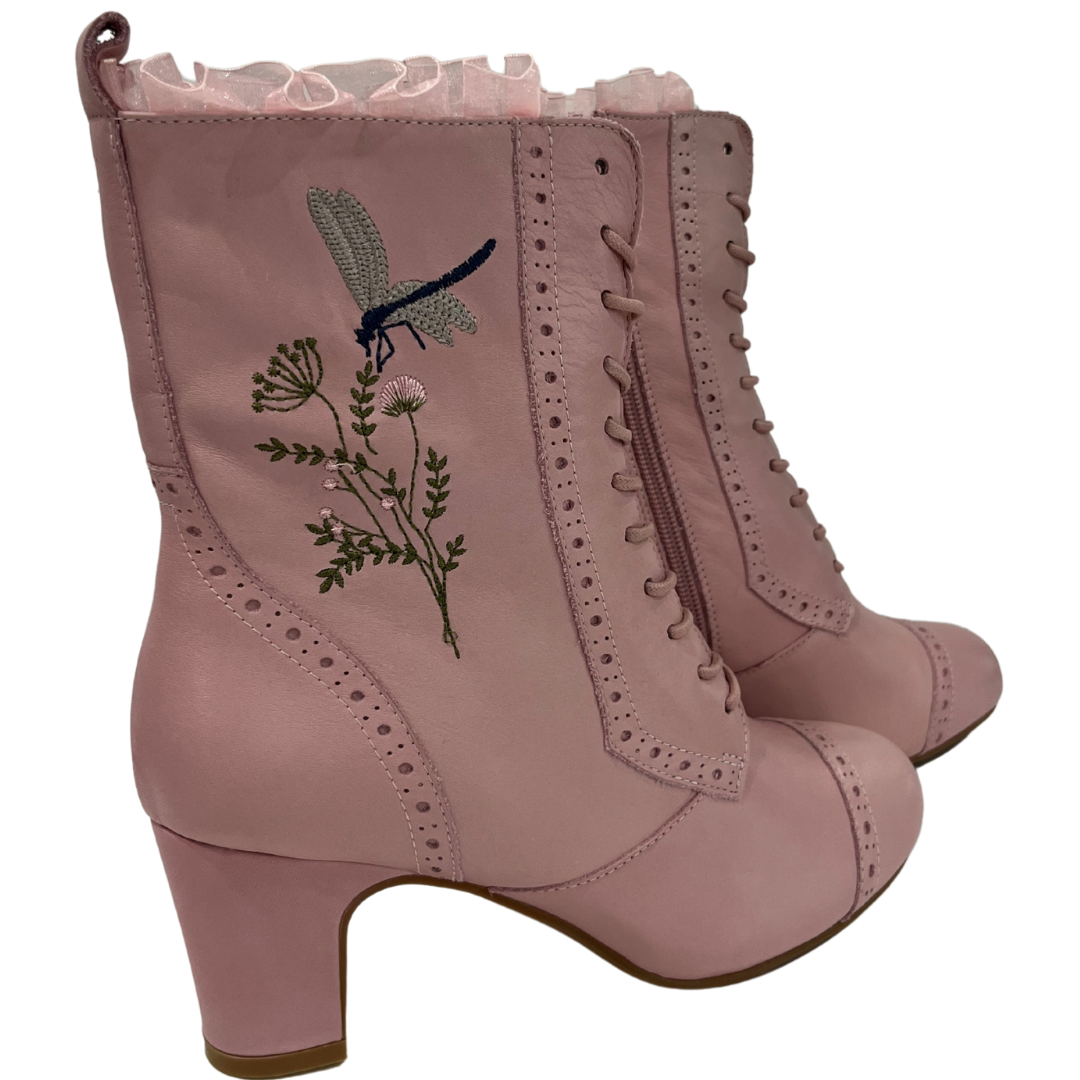 The Vibe is Damselfly Blush Boots